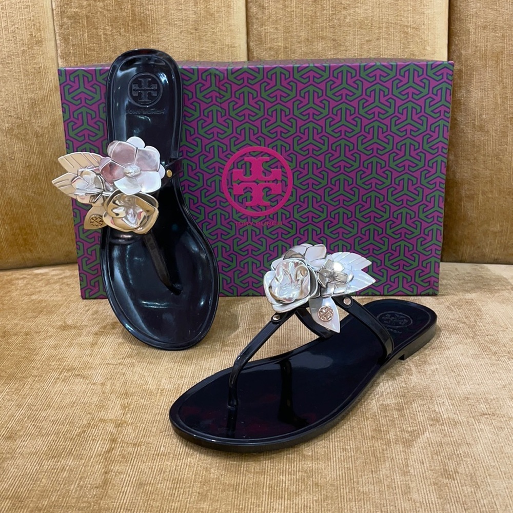 Tory Burch Blossom Jelly Thong Sandal size 5